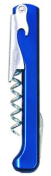 Custom Printed Royal Blue Corkscrew - Elongated High Gloss Handle